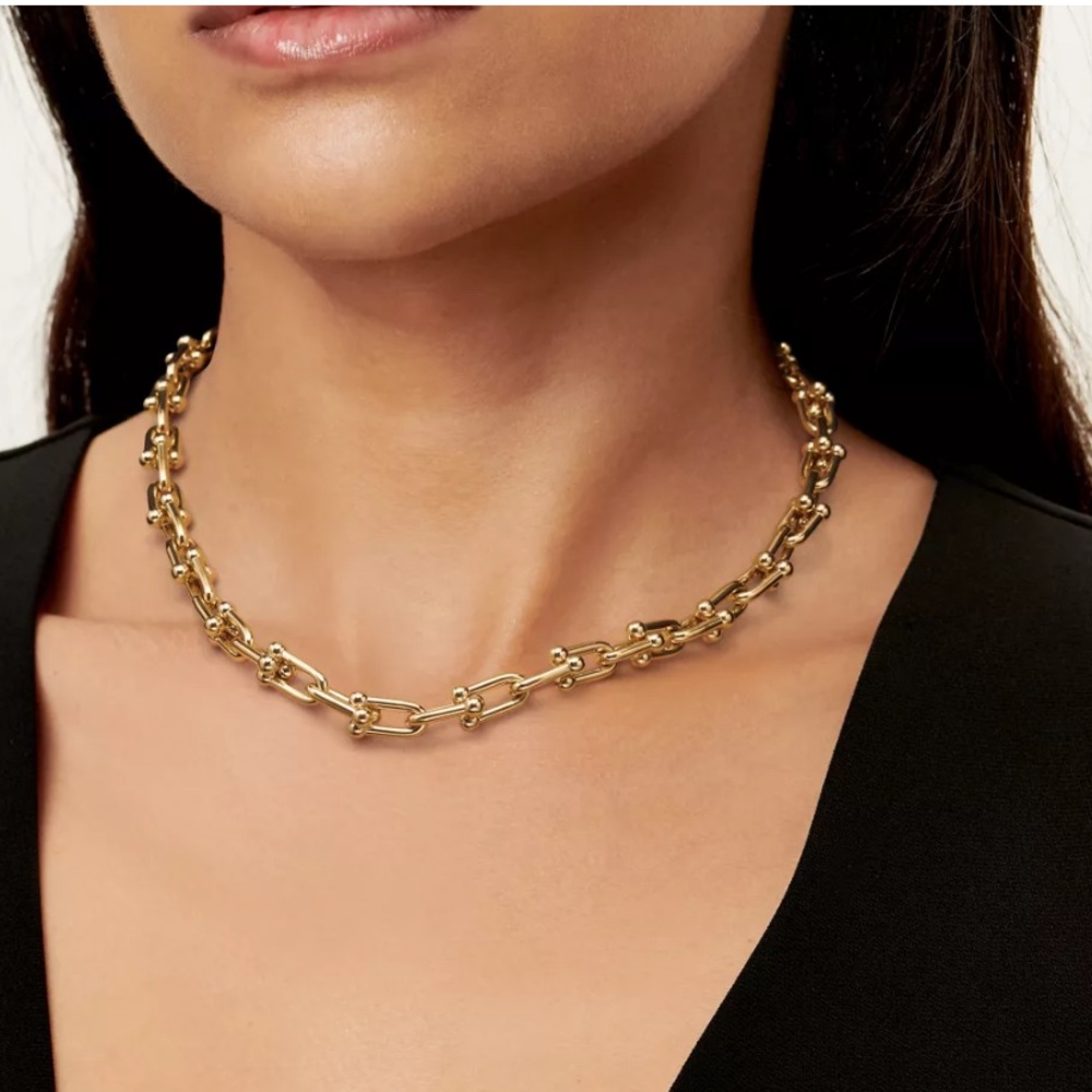 HardWear Medium Link Necklace in 14k Gold